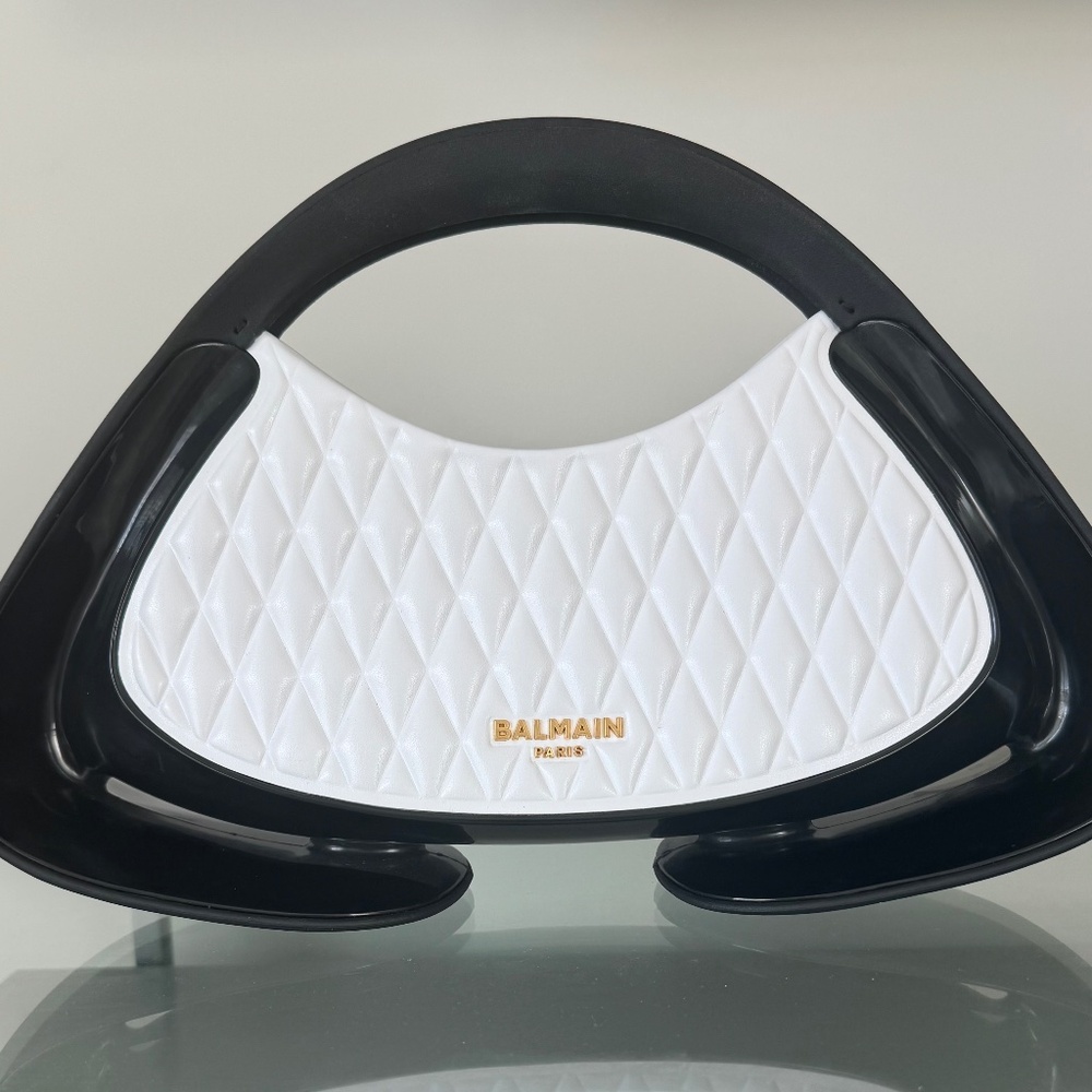 Balmain Black and White Tote Bag